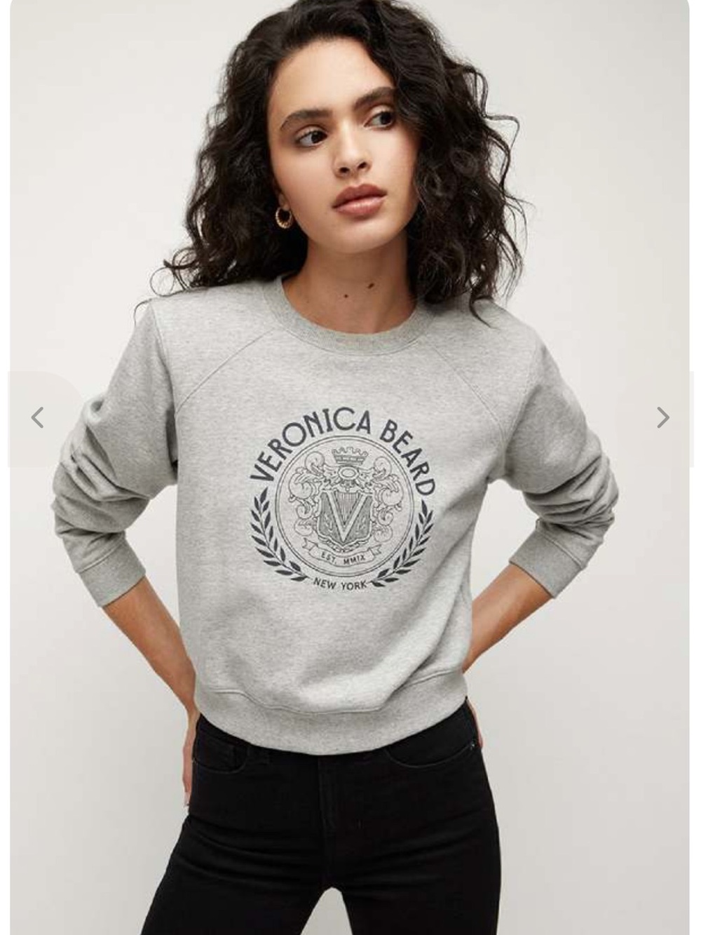 Veronica Beard Philomena Beaumont Logo Crewneck